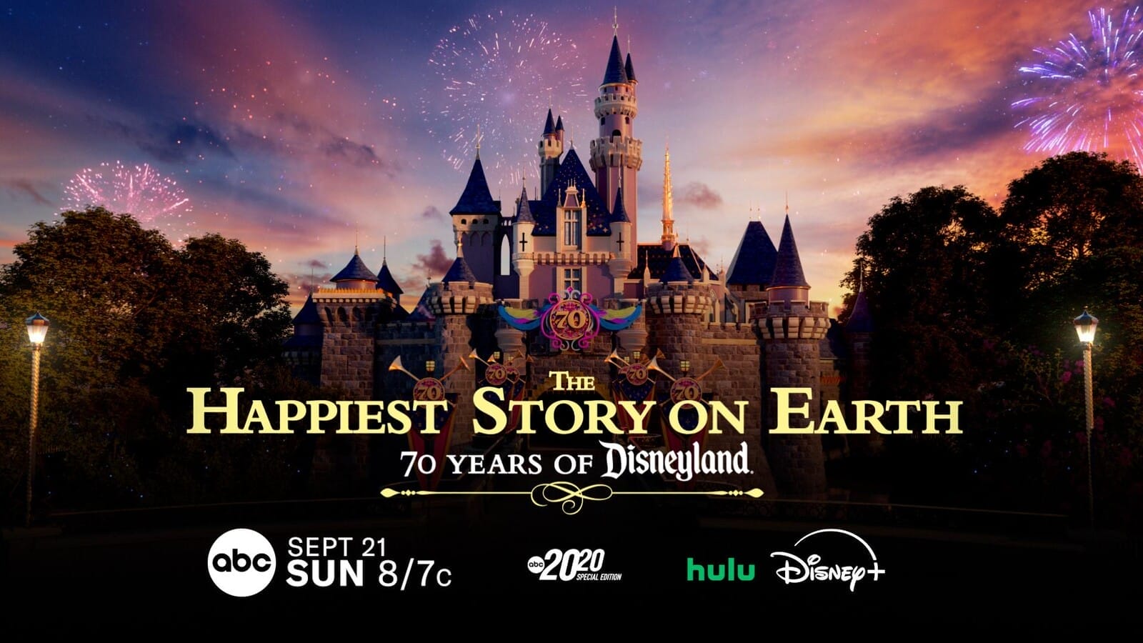 Sleeping Beauty Castle dazzles with fireworks in a Daily Recap of "The Happiest Story on Earth: 70 Years of Disneyland.