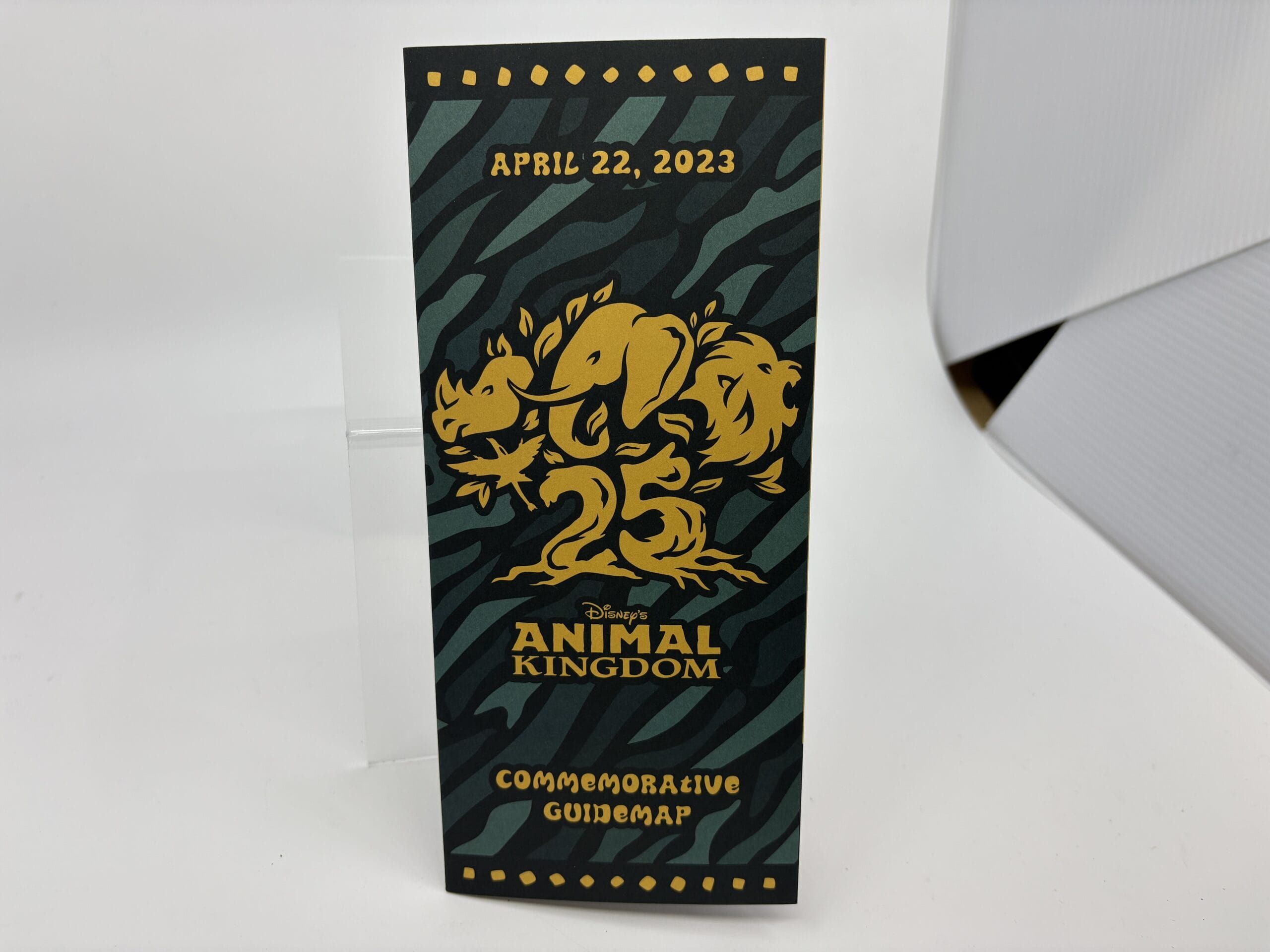 Disney’s Animal Kingdom 25th anniversary guide map, April 22, 2023—available in the WDWNT Summer Auction.