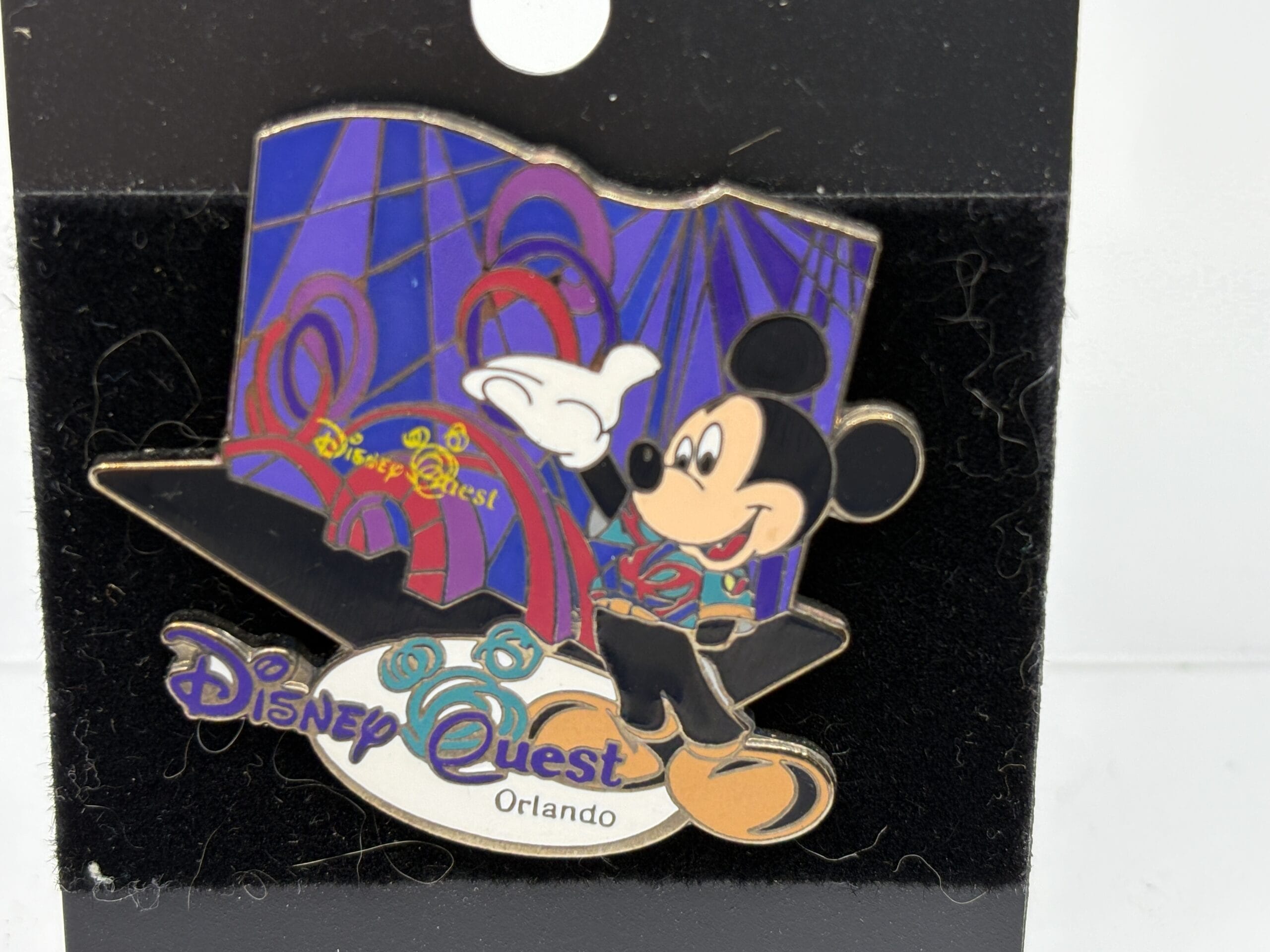 Disney Quest Orlando pin with Mickey Mouse, perfect for the WDWNT Summer Auction collectors.